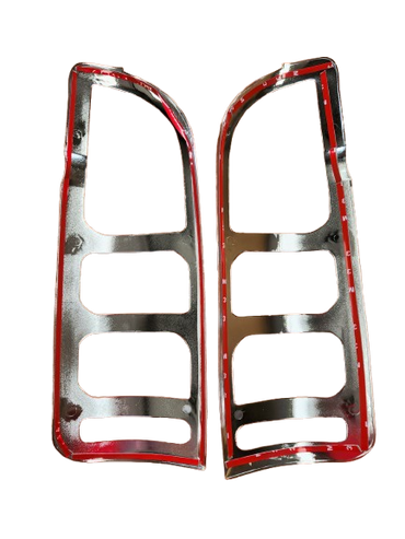 Toyota Quantum Tail Light Trims Chrome/Black 2012+ DO