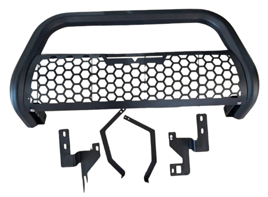 Ford Ranger T8 Octagon Pipe Nudge Bar Black 2018+