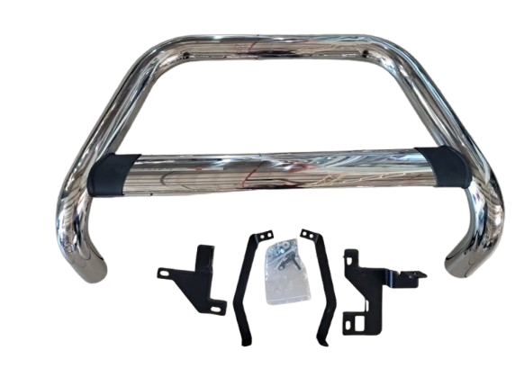 Ford Ranger T8 Oval Pipe Nudge Bar Chrome 2018+