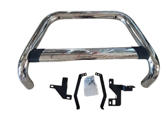 Ford Ranger T8 Oval Pipe Nudge Bar Chrome 2018+