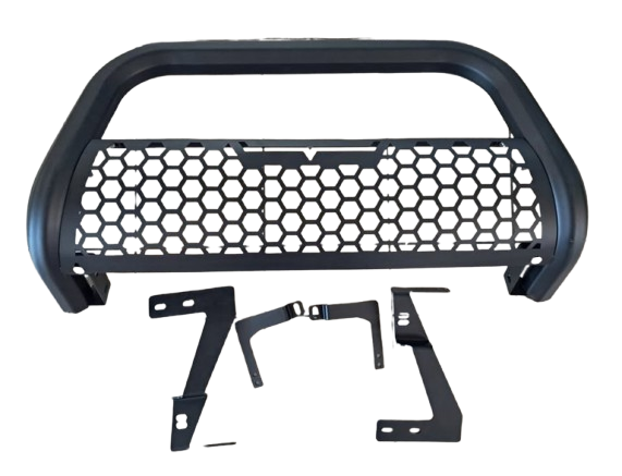 Ford Ranger T9 Octagon Pipe Nudge Bar Black 2023+