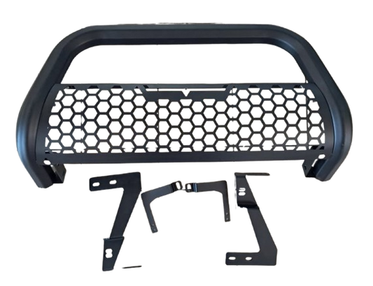 Ford Ranger T9 Octagon Pipe Nudge Bar Black 2023+