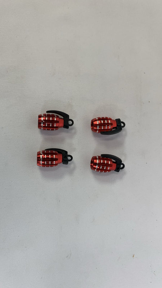 Grenade valve caps red