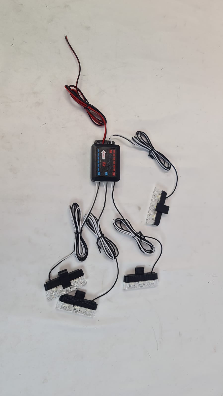 LT- 9203 Flashing strobe light 12-24V grill clip on