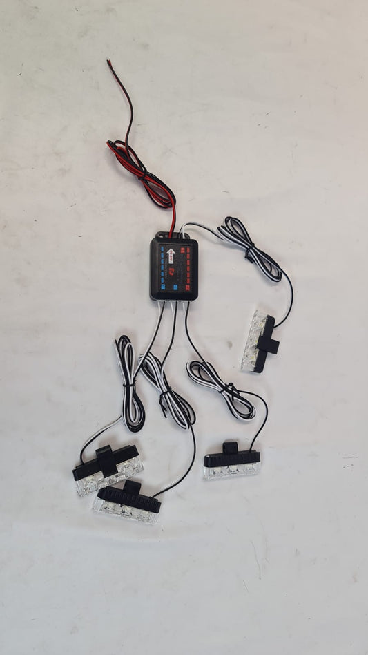 LT- 9203 Flashing strobe light 12-24V grill clip on