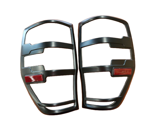 Ford Ranger T6/T7/T8 Tail Light Trims & Reflector Black 2012-2022