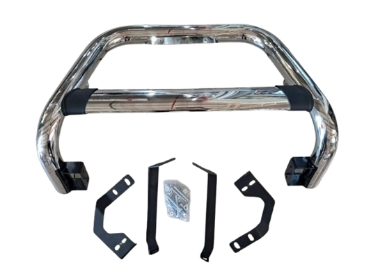 Toyota Hilux Revo Oval Pipe Nudge Bar Chrome 2016-2017