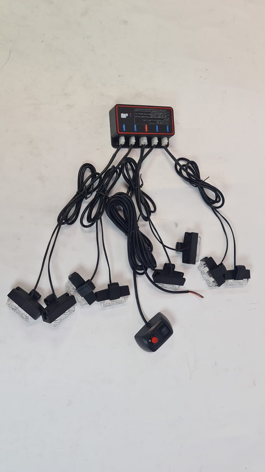 LED flash light Grill 8LED Red