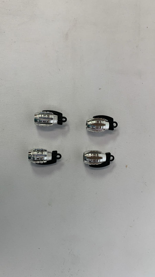 Valve cap silver grenade