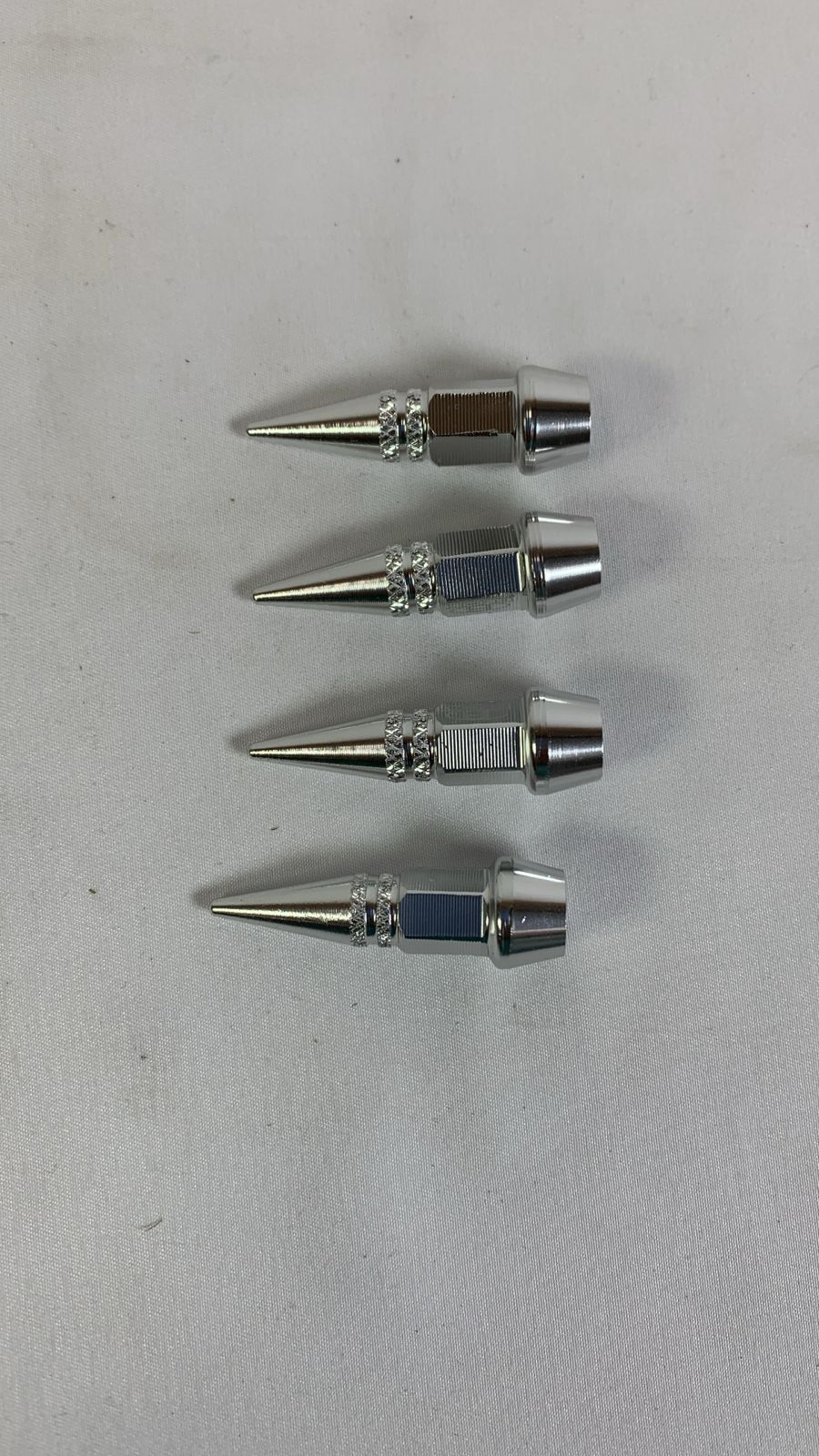 Valve cap spike silver